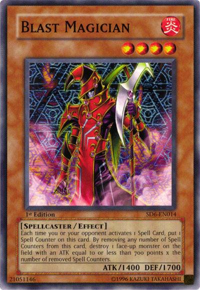 1st Edition, Common, Effect Monster, Fire, Spellcaster, Structure Deck: Spellcaster's Judgment, Unlimited Blast Magician [SD6-EN014] Common - Trading Card World