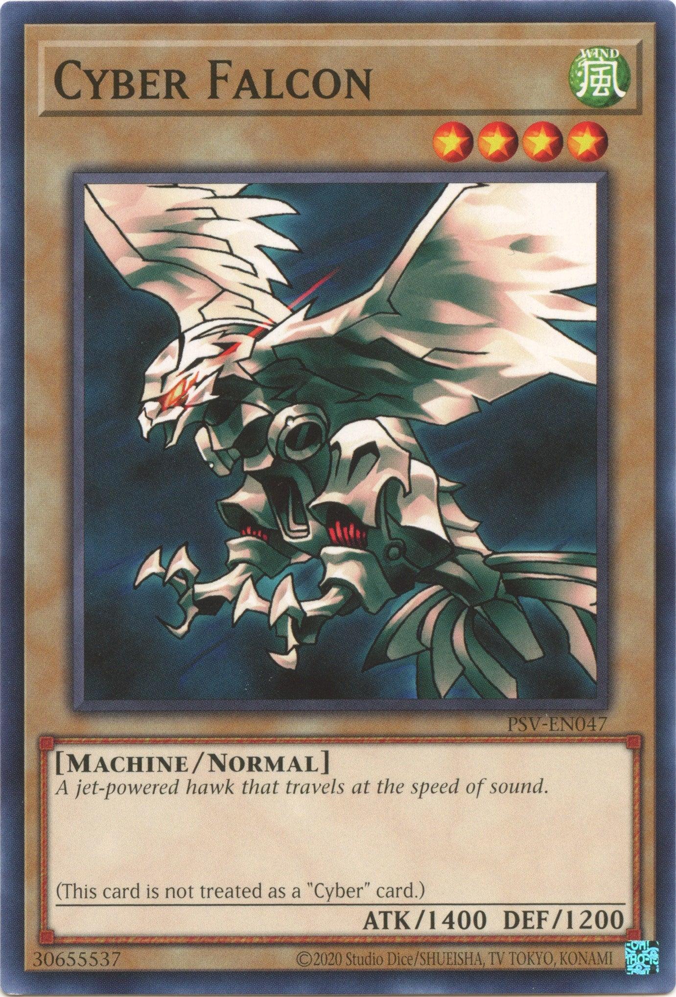 Common, Machine, Normal Monster, Pharaoh's Servant (25th Anniversary Edition), Unlimited, Wind Cyber Falcon (25th Anniversary) [PSV-EN047] Common - Trading Card World