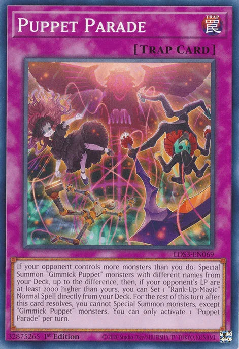 1st Edition, Common, Legendary Duelists: Season 3, Normal Trap, Trap Puppet Parade [LDS3-EN069] Common - Trading Card World