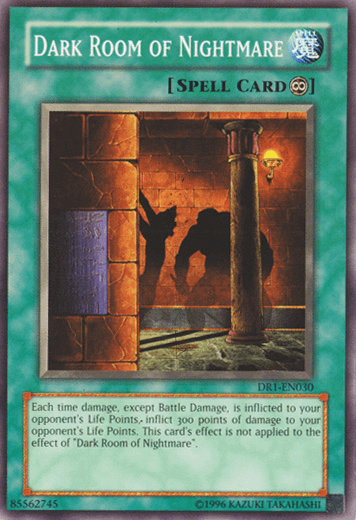 Common, Continuous Spell, Dark Revelation Volume 1, Spell, Unlimited Dark Room of Nightmare [DR1-EN030] Common - Trading Card World