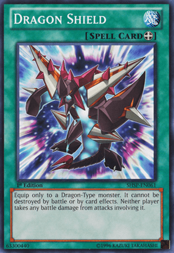 1st Edition, Common, Equip Spell, Shadow Specters, Spell, Unlimited Dragon Shield [SHSP-EN061] Common - Trading Card World