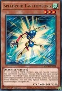 1st Edition, Effect Monster, Machine, Maximum Gold, Rare, Wind Speedroid Taketomborg [MAGO-EN098] Rare - Trading Card World