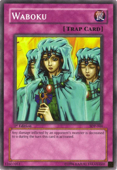1st Edition, Common, Normal Trap, Starter Deck: Pegasus, Trap, Unlimited Waboku [SDP-044] Common - Trading Card World
