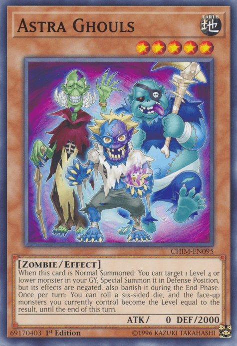 1st Edition, Chaos Impact, Common, Earth, Effect Monster, Unlimited, Zombie Astra Ghouls [CHIM-EN095] Common - Trading Card World