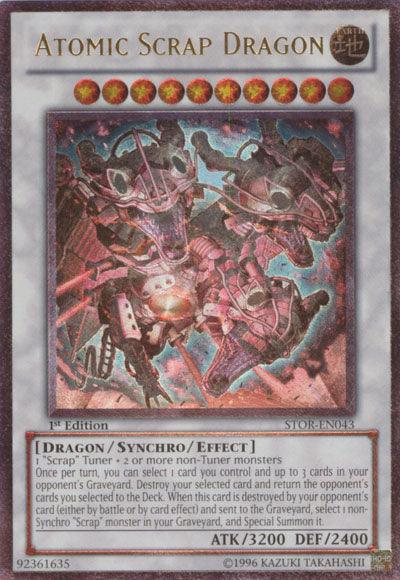1st Edition, Dragon, Earth, Storm of Ragnarok, Synchro/Effect Monster, Ultimate Rare, Unlimited Atomic Scrap Dragon [STOR-EN043] Ultimate Rare - Trading Card World