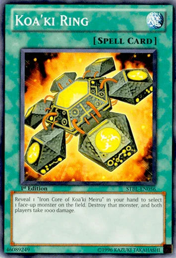 1st Edition, Common, Normal Spell, Spell, Starstrike Blast Koa'ki Ring [STBL-EN056] Common - Trading Card World
