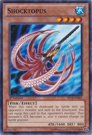 1st Edition, Effect Monster, Fish, Star Pack 2014, Starfoil Rare, Water Shocktopus [SP14-EN005] Starfoil Rare - Trading Card World
