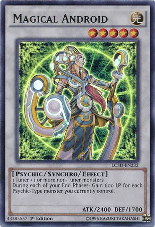 1st Edition, Legendary Collection 5D's, Light, Psychic, Synchro/Effect Monster, Ultra Rare Magical Android [LC5D-EN232] Ultra Rare - Trading Card World