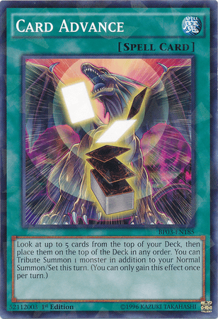 1st Edition, Battle Pack 3: Monster League, Normal Spell, Shatterfoil Rare, Spell Card Advance [BP03-EN185] Shatterfoil Rare - Trading Card World