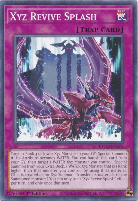 1st Edition, Common, Eternity Code, Normal Trap, Trap Xyz Revive Splash [ETCO-EN075] Common - Trading Card World