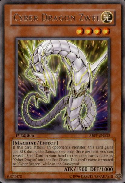 1st Edition, Absolute Powerforce, Effect Monster, Light, Machine, Rare, Unlimited Cyber Dragon Zwei [ABPF-EN035] Rare - Trading Card World