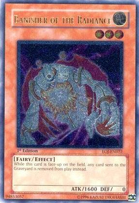1st Edition, Angel, Effect Monster, Enemy of Justice, Light, Ultimate Rare, Unlimited Banisher of the Radiance [EOJ-EN022] Ultimate Rare - Trading Card World