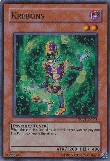 Dark, Psychic, Super Rare, Tuner Monster, Turbo Pack Booster One Pack, Unlimited Krebons [TU01-EN003] Super Rare - Trading Card World