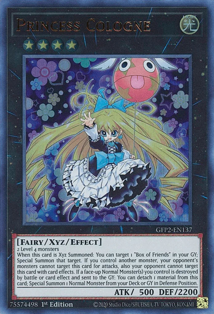 1st Edition, Fairy, Ghosts From the Past: The 2nd Haunting, Light, Ultra Rare, Xyz/Effect Monster Princess Cologne [GFP2-EN137] Ultra Rare - Trading Card World