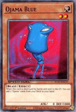 1st Edition, Beast, Common, Effect Monster, Light, Speed Duel GX: Duel Academy Box Ojama Blue [SGX1-ENC11] Common - Trading Card World