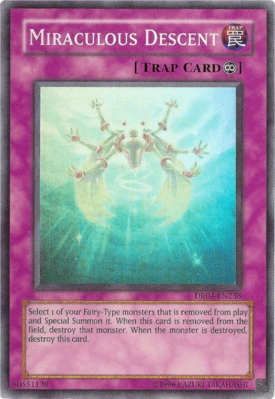 Continuous Trap, Dark Revelation Volume 4, Super Rare, Trap, Unlimited Miraculous Descent [DR04-EN238] Super Rare - Trading Card World