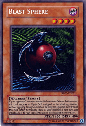 Dark, Effect Monster, Machine, Retro Pack 1, Secret Rare, Unlimited Blast Sphere [RP01-EN091] Secret Rare - Trading Card World
