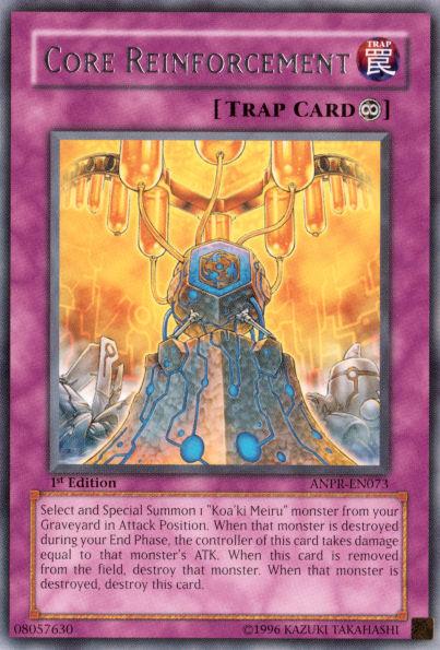 1st Edition, Ancient Prophecy, Continuous Trap, Rare, Trap, Unlimited Core Reinforcement [ANPR-EN073] Rare - Trading Card World
