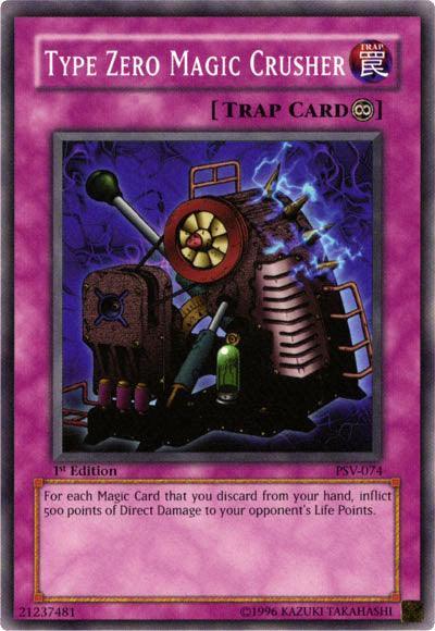 1st Edition, Common, Continuous Trap, Pharaoh's Servant, Trap, Unlimited Type Zero Magic Crusher [PSV-074] Common - Trading Card World