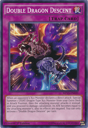 1st Edition, 2015 Mega-Tins Mega Pack, Common, Normal Trap, Trap Double Dragon Descent [MP15-EN039] Common - Trading Card World