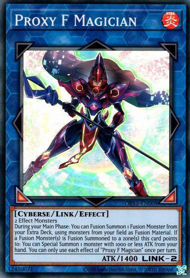 Dragon/Effect, Effect, Fire, OTS Tournament Pack 15, Super Rare, Unlimited Proxy F Magician [OP15-EN009] Super Rare - Trading Card World