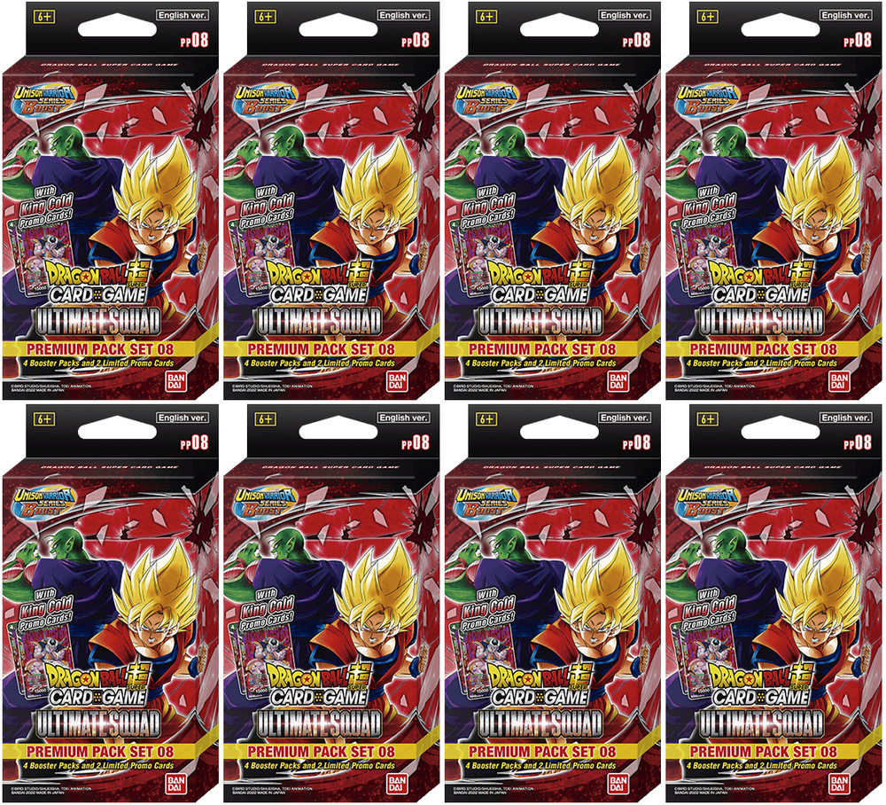 Unison Warrior Series BOOST: Ultimate Squad [PP08] - Premium Pack Set Display