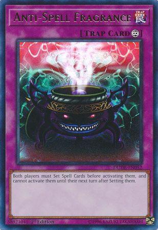 1st Edition, Continuous Trap, Duel Devastator, Trap, Ultra Rare Anti-Spell Fragrance [DUDE-EN052] Ultra Rare - Trading Card World