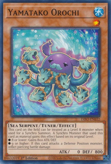1st Edition, Common, Dimension Force, Sea Serpert, Tuner/Effect Monster, Water Yamatako Orochi [DIFO-EN032] Common - Trading Card World