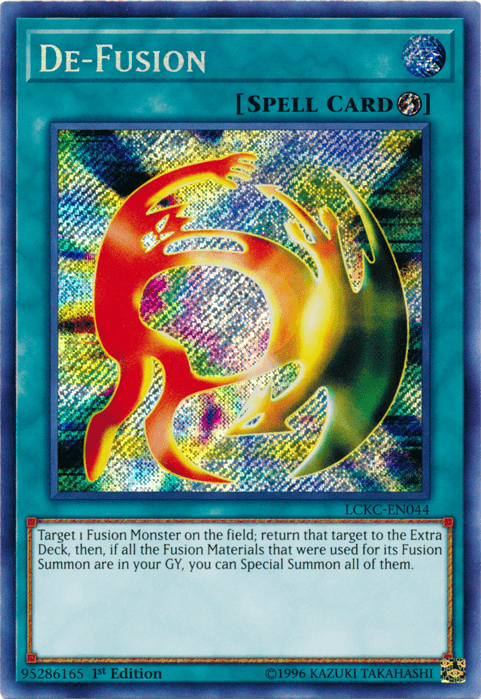 1st Edition, Legendary Collection Kaiba, Quick Play Spell, Secret Rare, Spell, Unlimited De-Fusion [LCKC-EN044] Secret Rare - Trading Card World