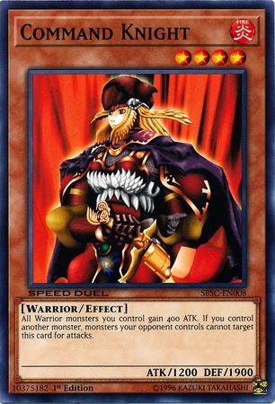 1st Edition, Common, Effect Monster, Fire, Speed Duel: Scars of Battle, Warrior Command Knight [SBSC-EN008] Common - Trading Card World