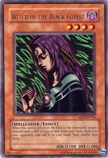 Dark, Effect Monster, Metal Raiders, Rare, Spellcaster, Unlimited Witch of the Black Forest [MRD-EN116] Rare - Trading Card World