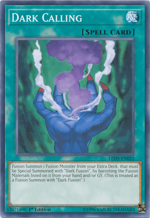 1st Edition, Common, Legendary Duelists: Immortal Destiny, Normal Spell, Spell Dark Calling [LED5-EN022] Common - Trading Card World