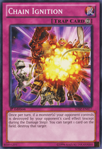 1st Edition, Common, Continuous Trap, Shadow Specters, Trap, Unlimited Chain Ignition [SHSP-EN077] Common - Trading Card World