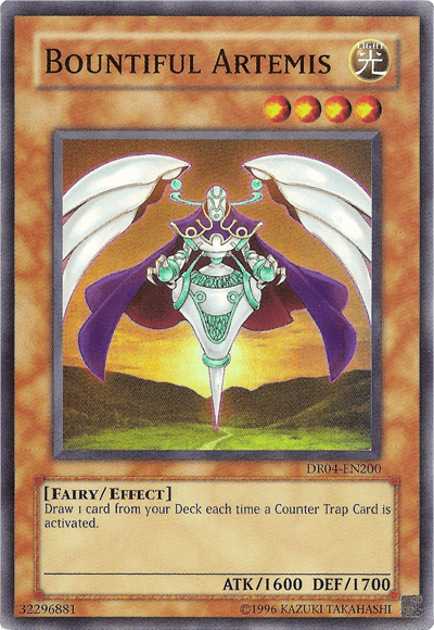 Dark Revelation Volume 4, Effect Monster, Fairy, Light, Super Rare, Unlimited Bountiful Artemis [DR04-EN200] Super Rare - Trading Card World
