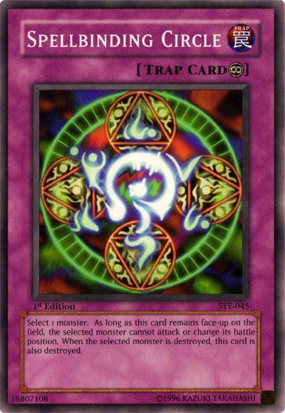 1st Edition, Common, Continuous Trap, Starter Deck: Yugi Evolution, Trap, Unlimited Spellbinding Circle [SYE-045] Common - Trading Card World