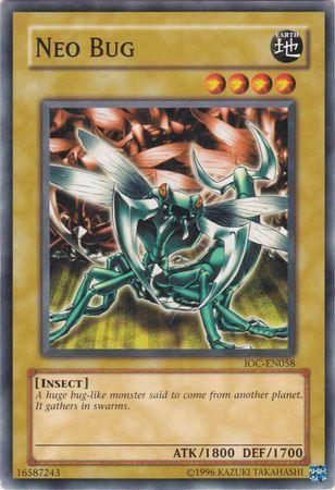 Common, Earth, Insect, Invasion of Chaos, Normal Monster, Unlimited Neo Bug [IOC-EN058] Common - Trading Card World