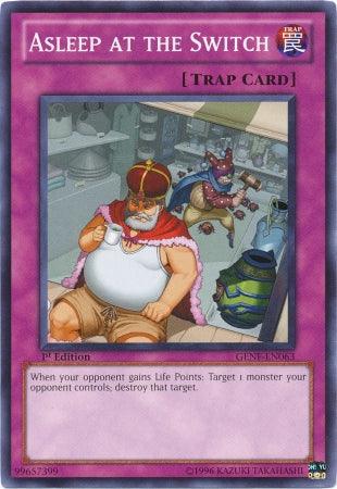 1st Edition, Common, Generation Force, Normal Trap, Trap, Unlimited Asleep at the Switch [GENF-EN063] Common - Trading Card World