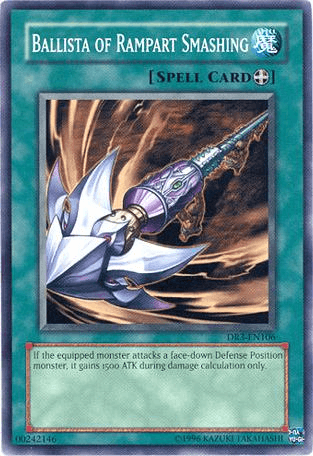 Common, Dark Revelation Volume 3, Equip Spell, Spell, Unlimited Ballista of Rampart Smashing [DR3-EN106] Common - Trading Card World