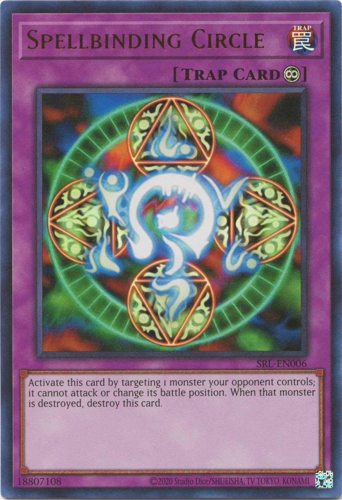 Normal Trap, Spell Ruler (25th Anniversary Edition), Trap, Ultra Rare, Unlimited Spellbinding Circle (25th Anniversary) [SRL-EN006] Ultra Rare - Trading Card World