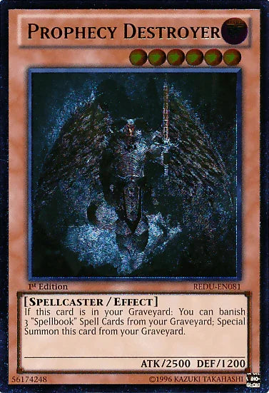 1st Edition, Dark, Effect Monster, Return of the Duelist, Spellcaster, Ultimate Rare, Unlimited Prophecy Destroyer [REDU-EN081] Ultimate Rare - Trading Card World