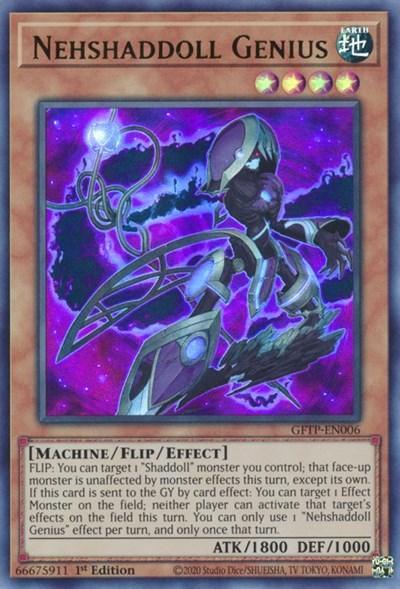 1st Edition, Dark, Effect Monster, Ghosts from the Past, Machine, Ultra Rare Nehshaddoll Genius [GFTP-EN006] Ultra Rare - Trading Card World