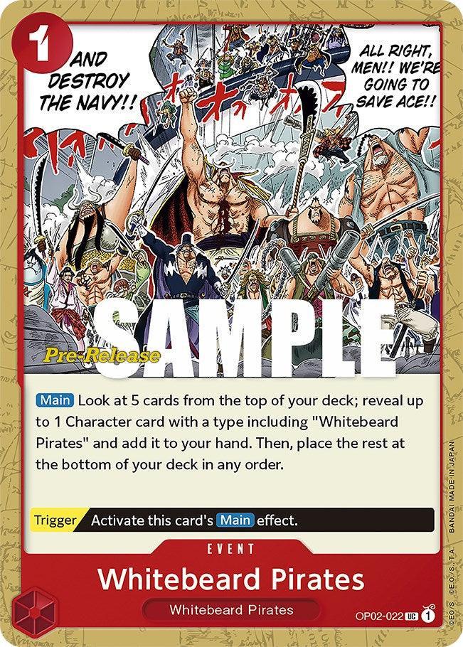 Event, Paramount War, Paramount War Pre-Release Cards, Uncommon, Whitebeard Pirates Whitebeard Pirates [Paramount War Pre-Release Cards] - Trading Card World
