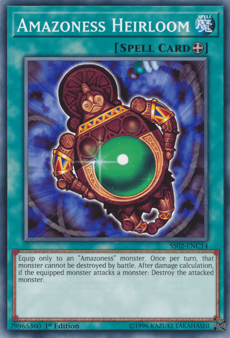 1st Edition, Common, Equip Spell, Speed Duel: Duelists of Tomorrow, Spell Amazoness Heirloom [SS02-ENC14] Common - Trading Card World