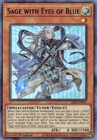 1st Edition, Legendary Duelists: Season 2, Light, Spellcaster, Tuner/Effect Monster, Ultra Rare Sage with Eyes of Blue (Blue) [LDS2-EN011] Ultra Rare - Trading Card World