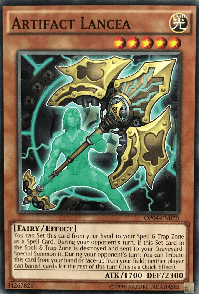 Common, Effect Monster, Fairy, Light, OTS Tournament Pack 4, Unlimited Artifact Lancea [OP04-EN020] Common - Trading Card World