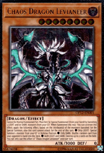 Dark, Dragon, Effect Monster, OTS Tournament Pack 12, Ultimate Rare, Unlimited Chaos Dragon Levianeer [OP12-EN001] Ultimate Rare - Trading Card World