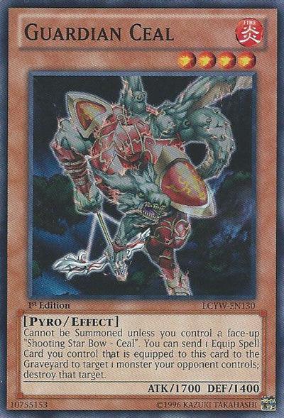 1st Edition, Common, Effect Monster, Fire, Legendary Collection 3: Yugi's World, Pyro, Unlimited Guardian Ceal [LCYW-EN130] Common - Trading Card World