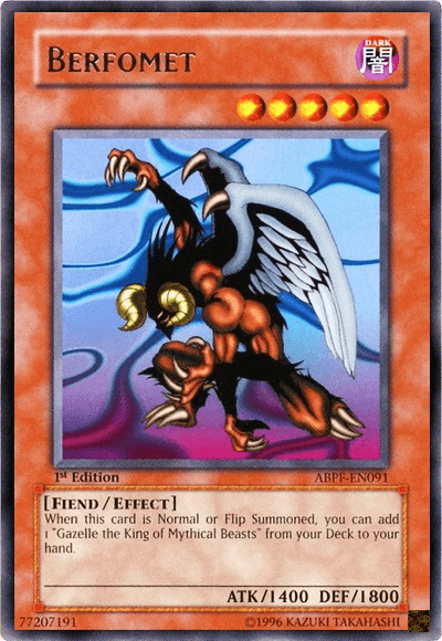 1st Edition, Absolute Powerforce, Dark, Effect Monster, Fiend, Rare, Unlimited Berfomet [ABPF-EN091] Rare - Trading Card World