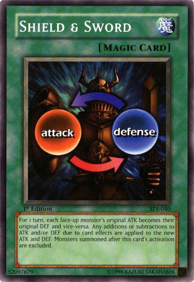 1st Edition, Common, Normal Spell, Spell, Starter Deck: Joey, Unlimited Shield & Sword [SDJ-040] Common - Trading Card World