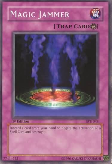 1st Edition, Common, Counter Trap, Starter Deck: Yugi Evolution, Trap, Unlimited Magic Jammer [SYE-043] Common - Trading Card World